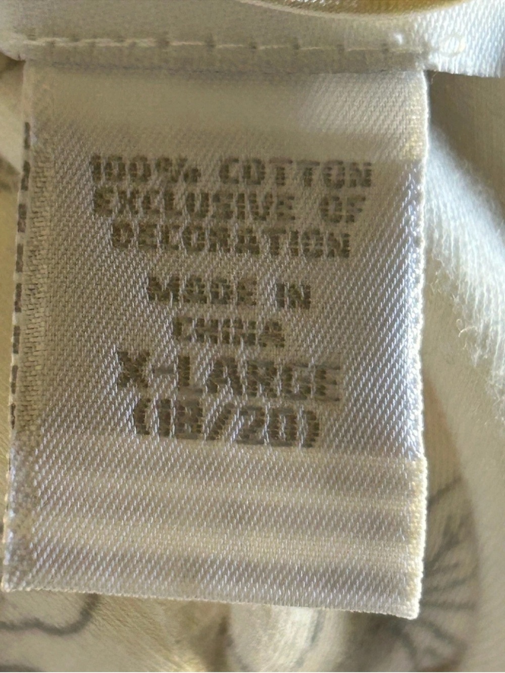 LIZ CLAIBORNE 100% Cotton Robe XL 18/20 Ivory Gray Floral Wrap Styling Excellent - Picture 12 of 13